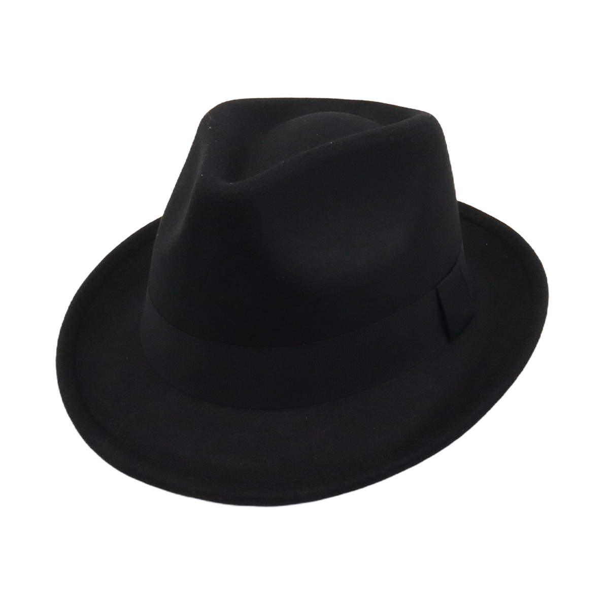 Fedora Hat Wool - Unisex Wide Brim Wool Felt Cowboy