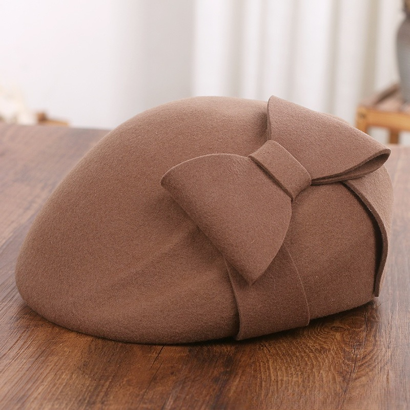 French Elegant Mesh-Bow Wool B - đánh giá và giá Fedora Hat Wool
