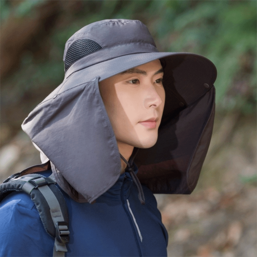 Casual Cloth Men Sun Hat Neck  - đánh giá và giá Visor Sun Hat
