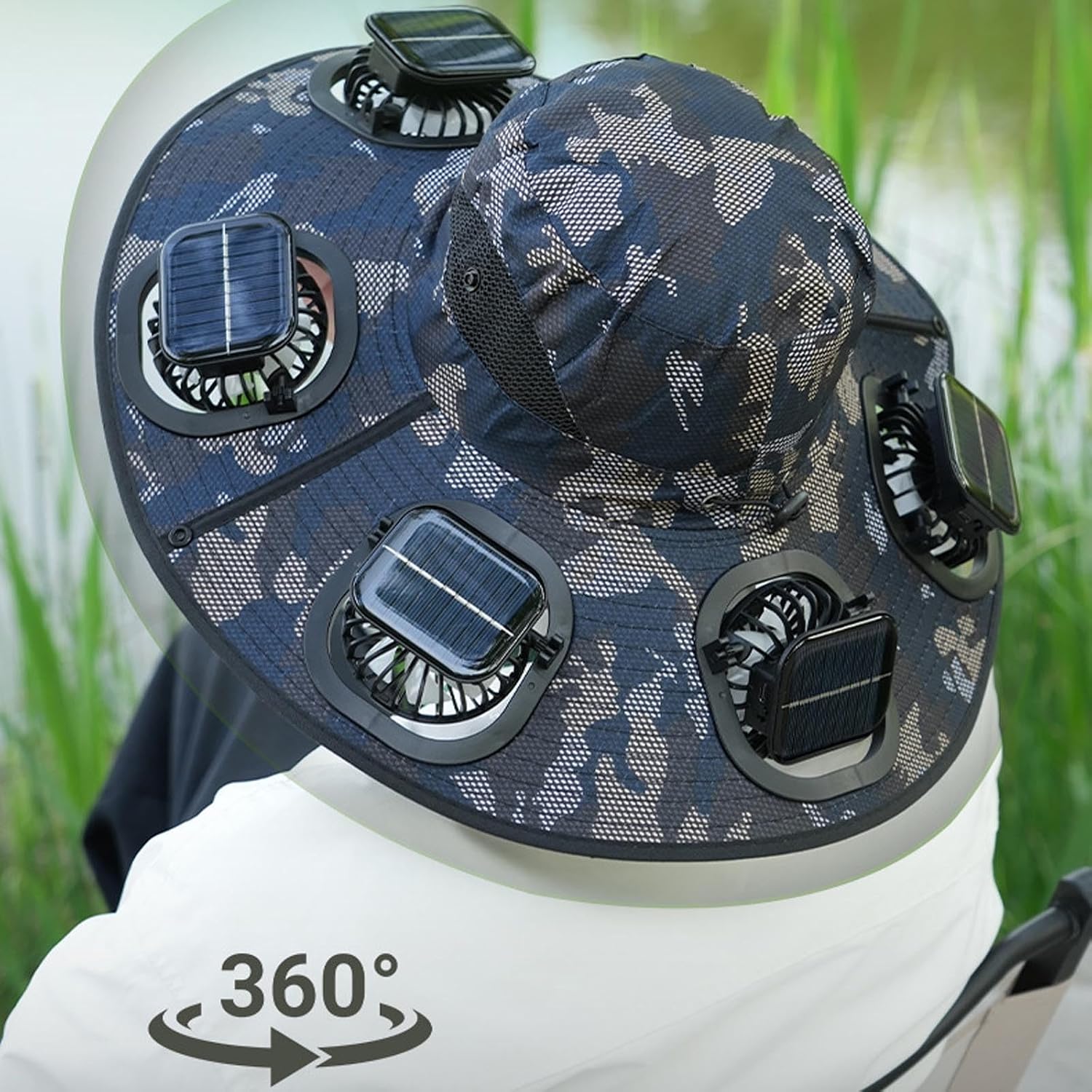 Hot 6 Fans Solar Fan Hat Breat - đánh giá và giá Visor Sun Hat
