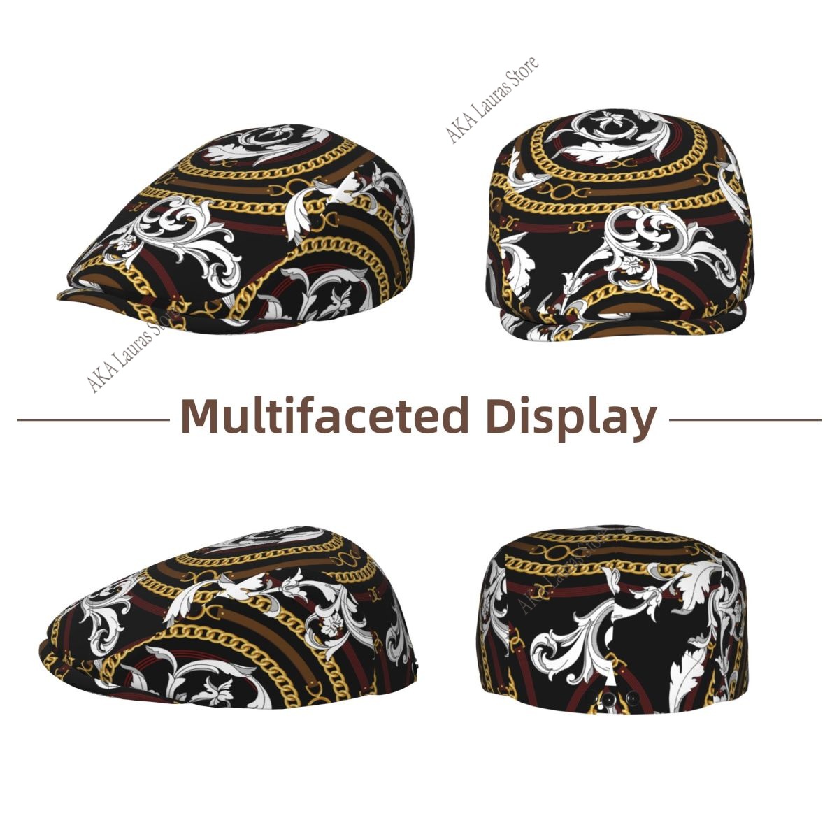 Newsboy Cap Gold Baroque Vinta - đánh giá và giá Newsboy Cap Ivy