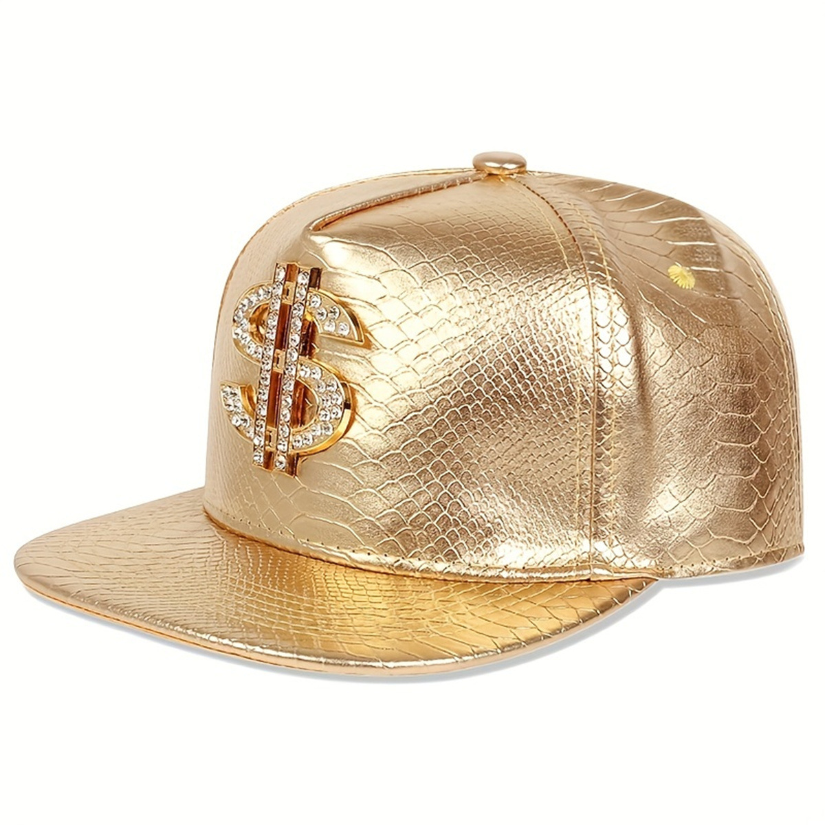 Leather Metallic Dollar Sign B - đánh giá và giá Snapback Hat Flat