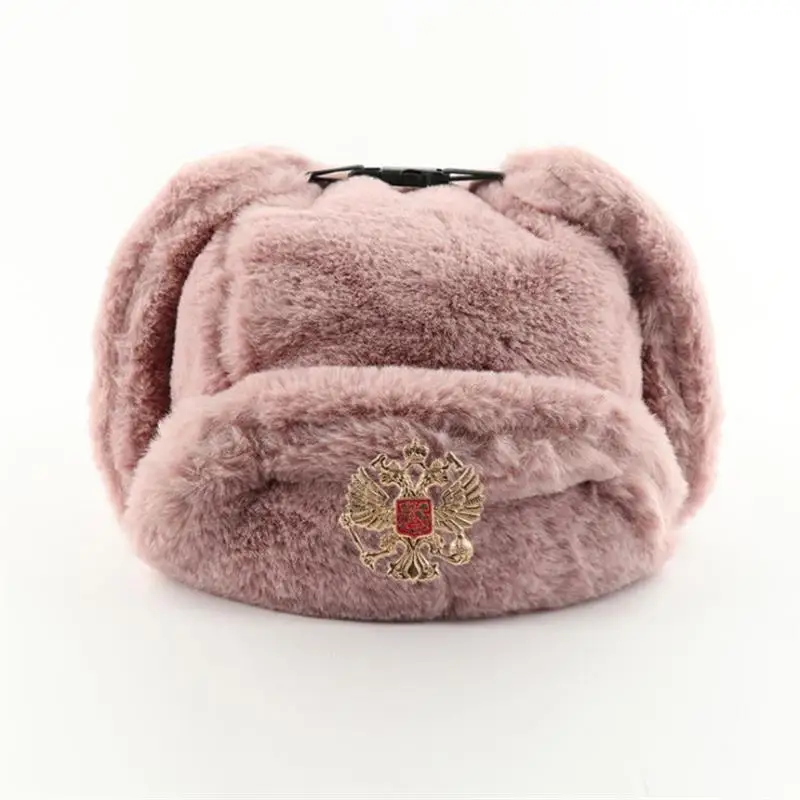 Soviet Badge Ushanka Men&Women - đánh giá và giá Winter Trapper Hat
