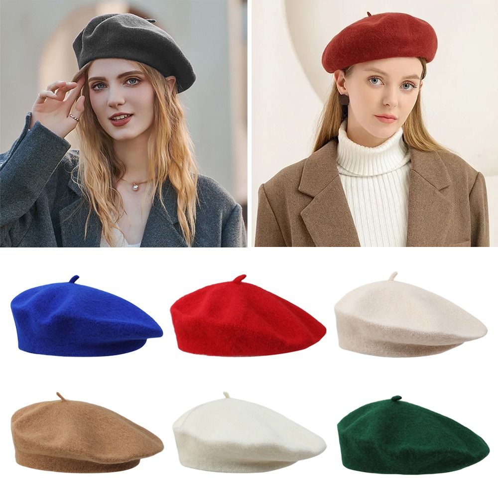 Fashion Warm Winter Wool Beret - đánh giá và giá Beret French Wool