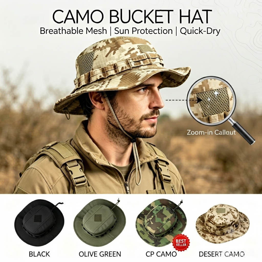 Tactical Boonie Hat for Men Su - đánh giá và giá Boonie Hat Tactical