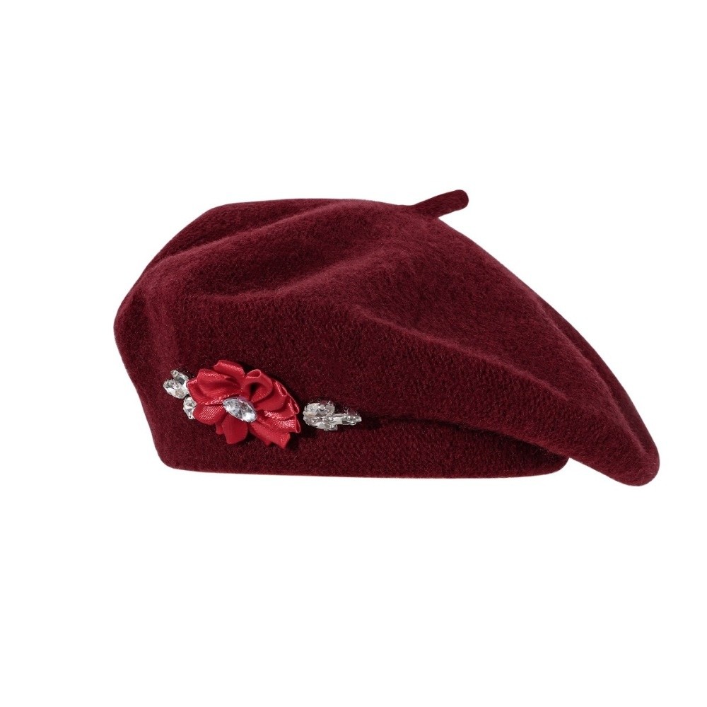 Vintage Solid Color Wool Beret - đánh giá và giá Beret French Wool