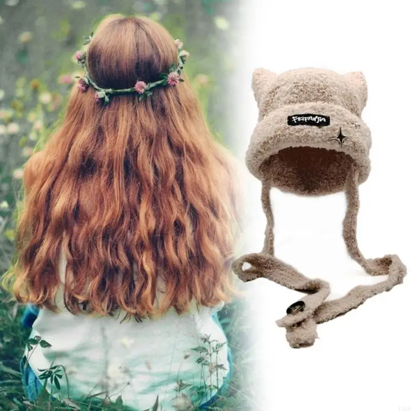 L93F Handmade Knit Ear Trapper - đánh giá và giá Winter Trapper Hat