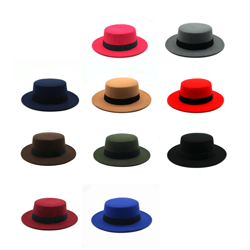 Mùa Thu Đông Giả Len Nữ Nam Nữ - đánh giá và giá Fedora Hat Wool