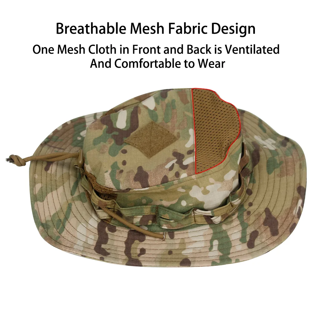 Tactical Camo Boonie Hat UPF 5 - đánh giá và giá Boonie Hat Tactical