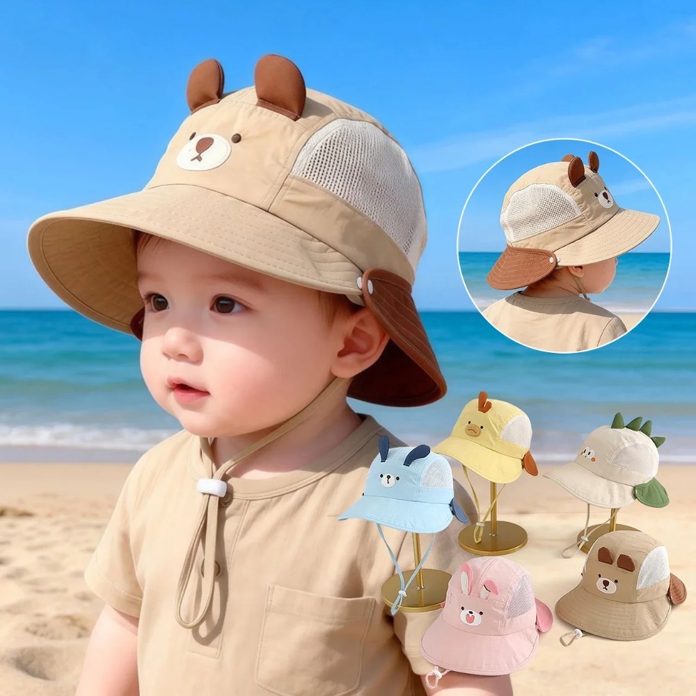 Cute Cartoon Baby Beach Hat wi - đánh giá và giá Visor Sun Hat