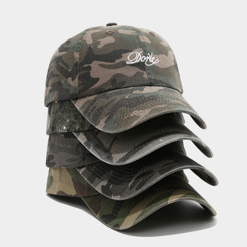 Camouflage Baseball Cap with E - đánh giá và giá Dad Hat Cotton